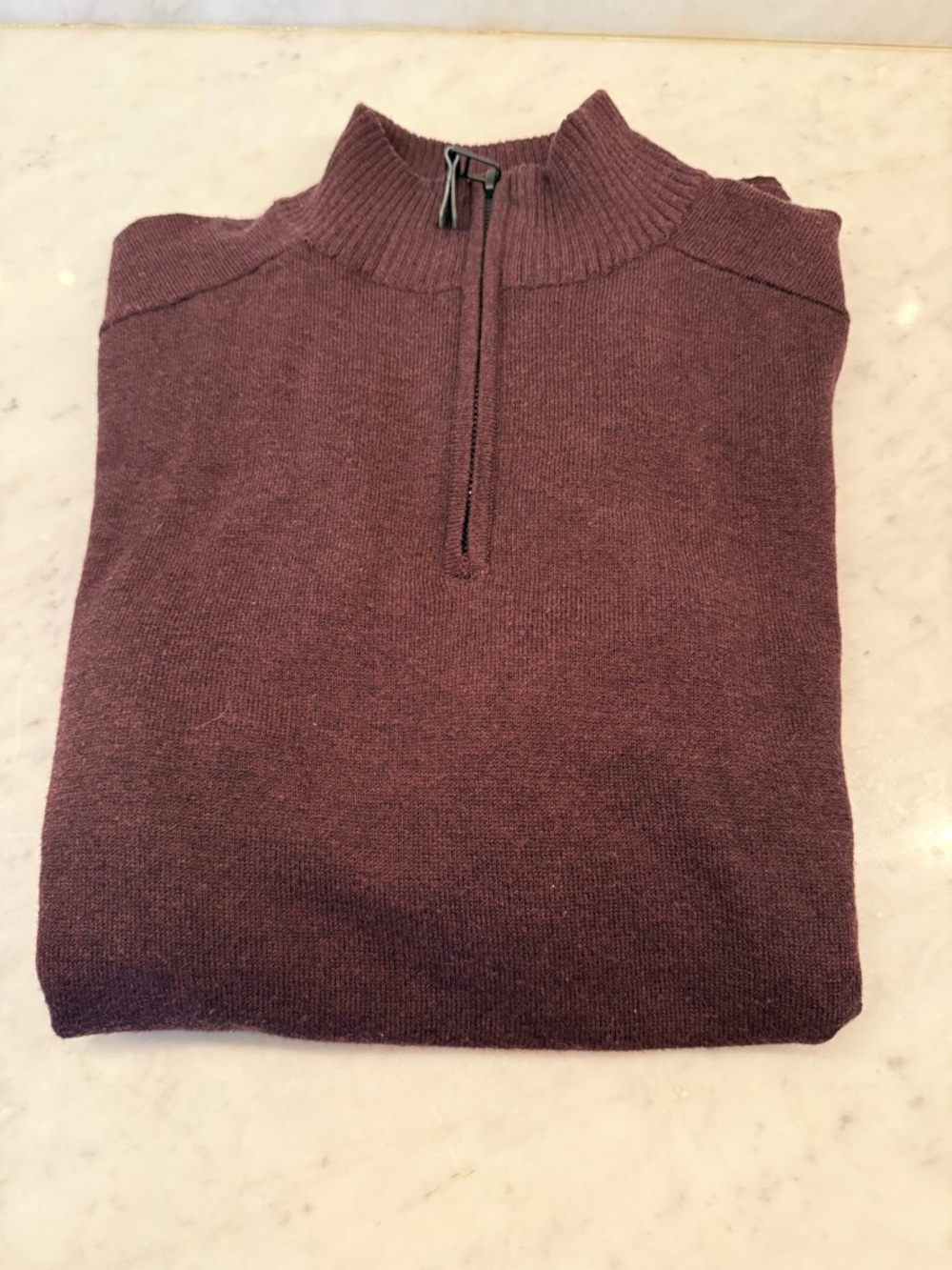 Smartwool Men's Wool/Poly Burgundy Zip-Up Sweater Small